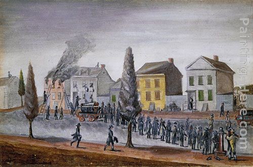 William P. Chappel Fighting a Fire